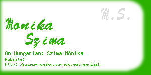 monika szima business card